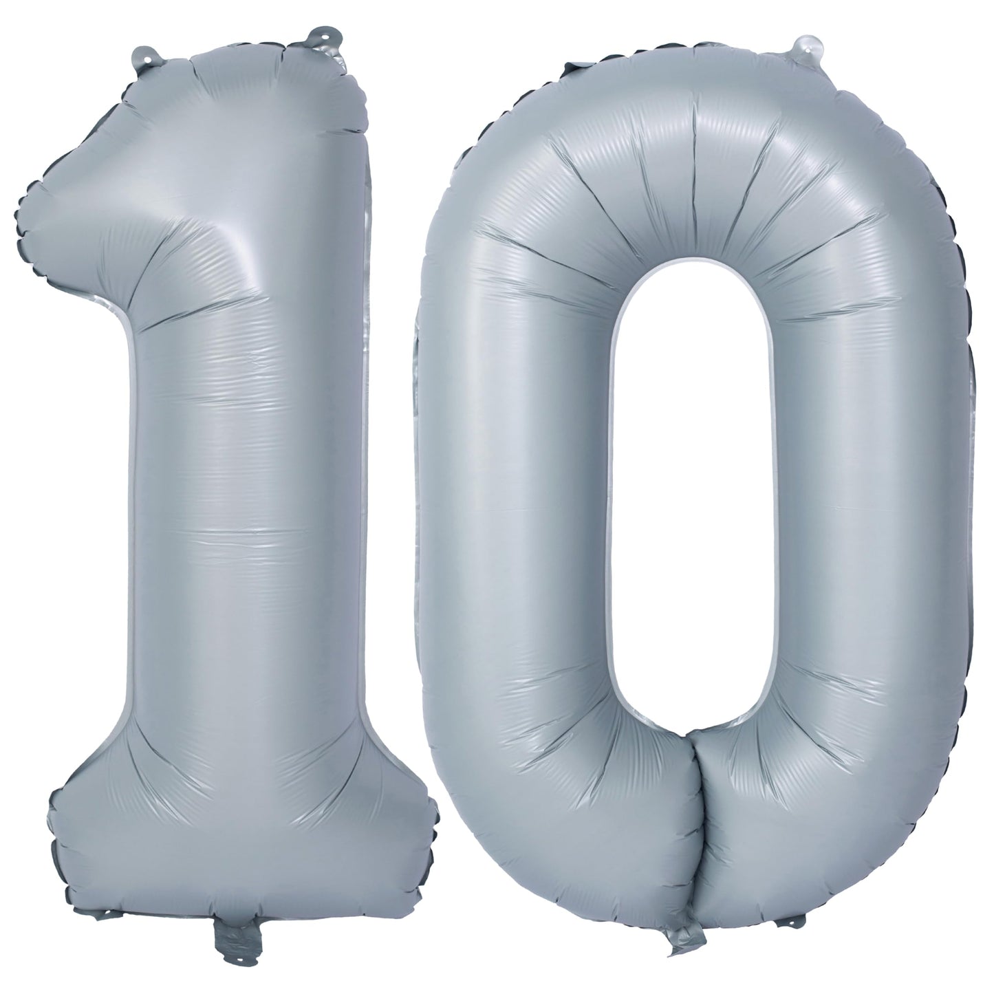 40 In Matte Gray Number Balloons Helium Foil Mylar Balloon Birthday Party Banquet Decoration 10