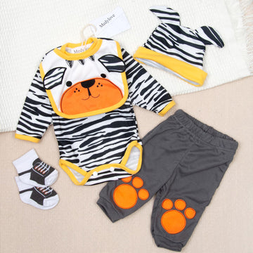 22'' Medylove Reborn Baby Doll Clothes Set Boy For 20- 22 Inch Reborn Doll Tiger Outfit Accessories 5 Pieces