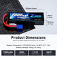 Zeee 3S Lipo Battery 7000mAh 11.1V 100C RC Batteries EC5 Connector Soft Case with Metal Plates for RC Car Truck Tank Racing Mode