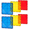 Gemmicc 6 Pcs Large Magnetic Tiles,Jumbo Magnet Base Plates,Stem Magnetic Building Blocks For Kids Boys Girls
