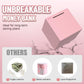 Hicocool Piggy Bank For Adults Must Break To Open, Stainless Steel Money Saving Box (Pink, 7.9 Inch)
