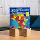 Geotoys GeoPuzzle Africa Jigsaw Puzzle, 65 Pc, Cardboard, Multi, Ages 6-9, Model GEO103