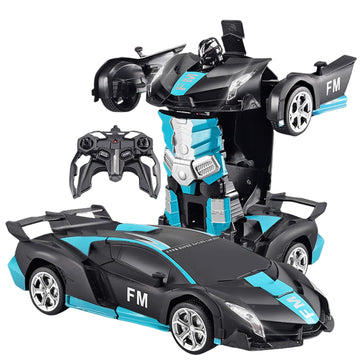 Remote Control Car Deformation Car, 1:18 Scale One Button Deformation to Robot, 2.4Ghz Remote Control 360 Rotation and One-Butto