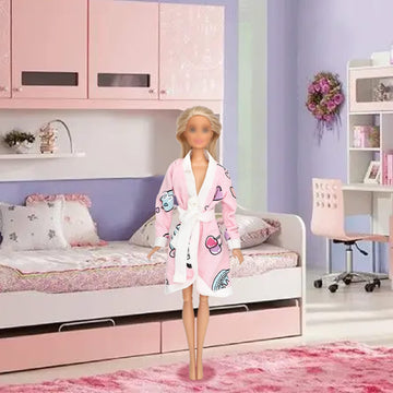 Sotogo 11 Pieces Doll Clothes And Accessories For 11.5 Inch Girl Doll Good Sleeping Playset Include 6 Sets Doll Pajamas And Bathrobes, 1 Piece Sleeping Bag And 4 Pieces Doll Eye Masks