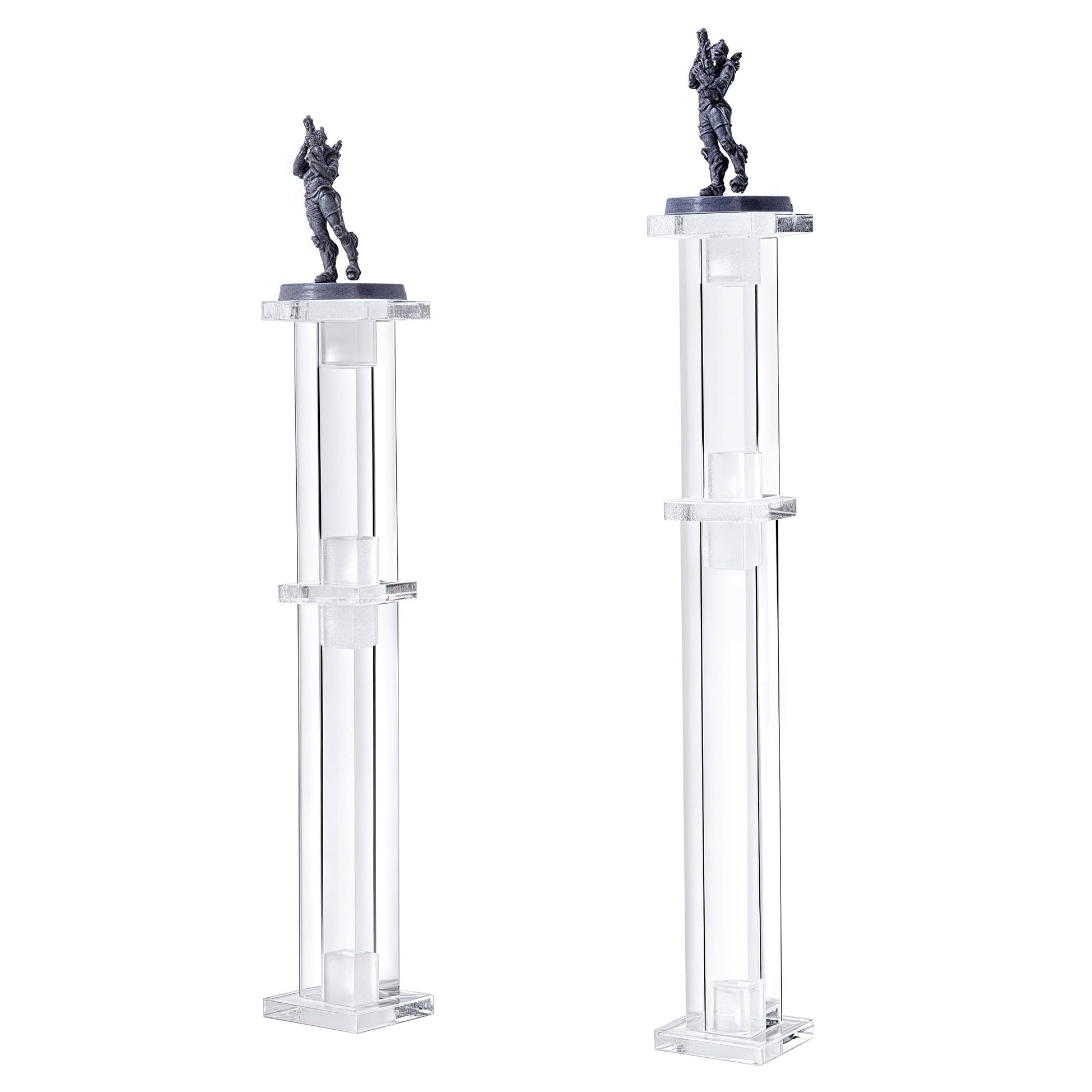 Kalami Flying Mini Combat Riser For Dnd With 1'' Base, Acrylic Flight Stand For Miniature Characters In Tabletop Rpg Terrain