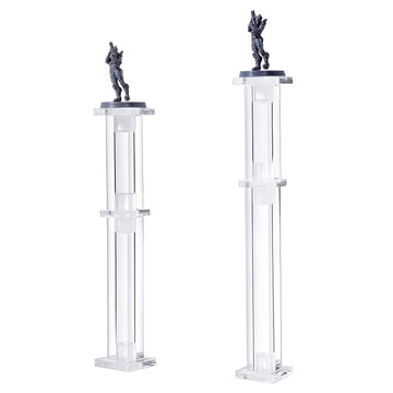 Kalami Flying Mini Combat Riser For Dnd With 1'' Base, Acrylic Flight Stand For Miniature Characters In Tabletop Rpg Terrain