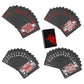 1Pc Waterproof Plastic Poker Playing Cards Pet Table Games Halloween/Thanksgiving Day (Red X Silver)