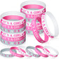 Zomiboo 36 Pieces Baby Shower Rubber Bracelets, It's a Boy It's a Girl Wristbands Elephant Baby Shower Decorations for Boy Girl 