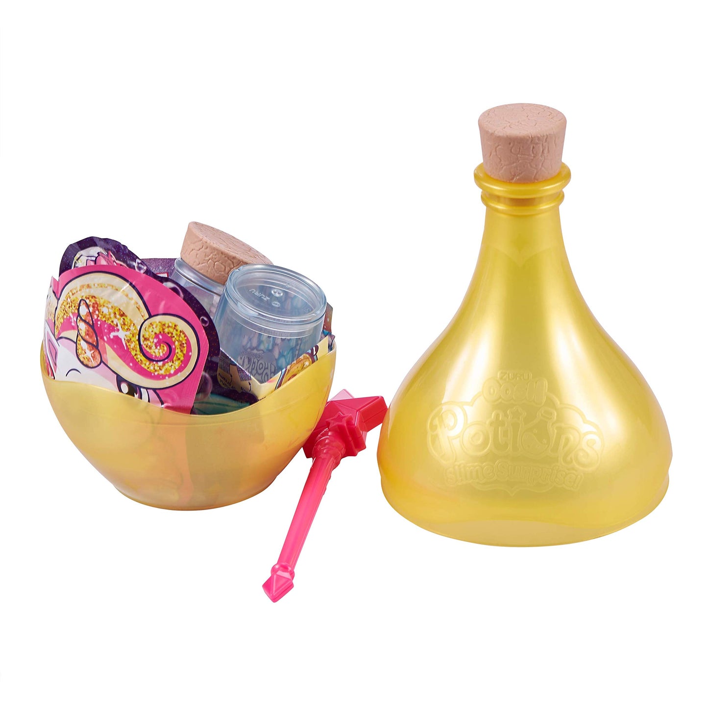 ZURU Oosh Potions Slime Surprise DIY Kit - Yellow, 330g, Plastic, Model 8629B, Includes Sparkles, Beads, and Glitter for Kids Ages 6+