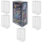 Evoretro Plastic Display Case Protector For Pokemon Etb - 5-Pack - Elite Trainer Box Such As Paldean Fates And Much More, Soft C