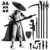 Pkghokids Already Assembled T13 Action Figure Accessories,Dummy 13 T13 Multi-Jointed Movable 3D Printed Toys (White)