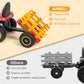 Arbeli 12V 7Ah Ride On Tractor W/Tiltable Trailer & Remote Control, 2X45W Motors, Bluetooth, Music, Shifter, Electric Car For Ki