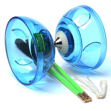 Bodyrhythm Five Bearings Chinese Diabolo Yoyo Set With Fiberglass Sticks, Adjustable Strings For All Ages - Best For Fitness And