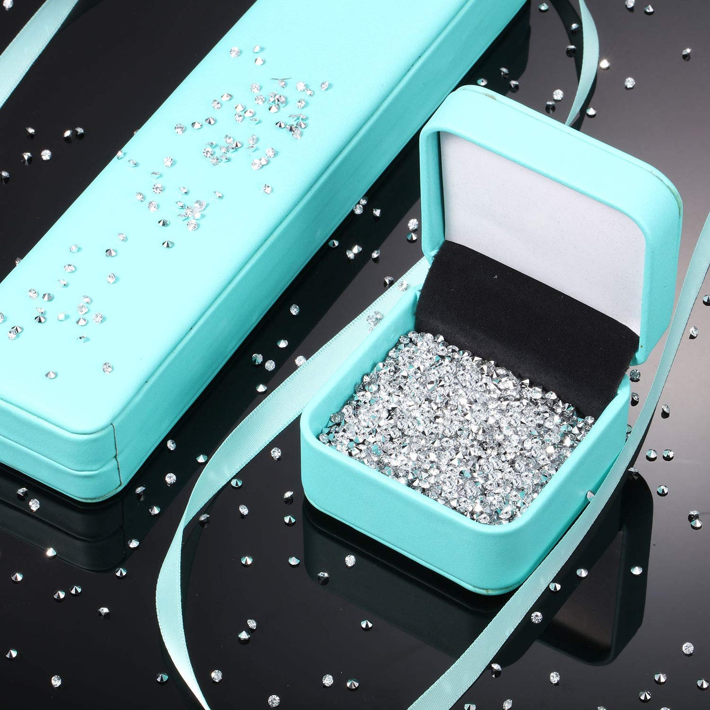 Bememo 10000 Clear Wedding Diamonds Table Scatter Confetti Crystals Diamonds Acrylic Gems for Table Centerpiece Masquerade Weddi