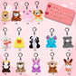 Aitbay Valentines Day Gifts Toys For Kids - 28 Packs Valentines Day Cards With Mini Animal Plush Toy Set - Valentine Exchange Cards Gift Classroom Prize Party Favors School Rewards Gift Exchange