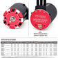 Surpass RC 3650 Brushless Motor V2 3650 3250KV 4 Pole Supersonic Motor for 1/10 RC Car Truck Black