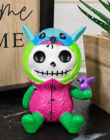 Ebros Gift Furry Bones Humphrey The Hummingbird Costume Skeleton Monster Collectible Figurine 3' H Furrybones Ossuary Macabre Halloween Accent Collector Item