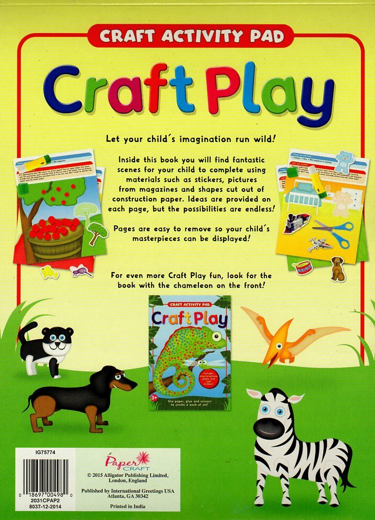 Craft Activity Pad - Craft Play - Includes Cool Stickers