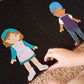 My Felt Story Dress Me Up 56 Pcs - Sporty Felt 8    Doll Figures For Kids | Multicultural Skin Tone Diversity | Fun Classroom Le