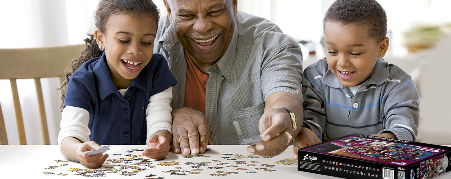 Youthefan Nhl Colorado Avalanche Purebred Fans 500Pc Puzzle - A Real Nailbiter