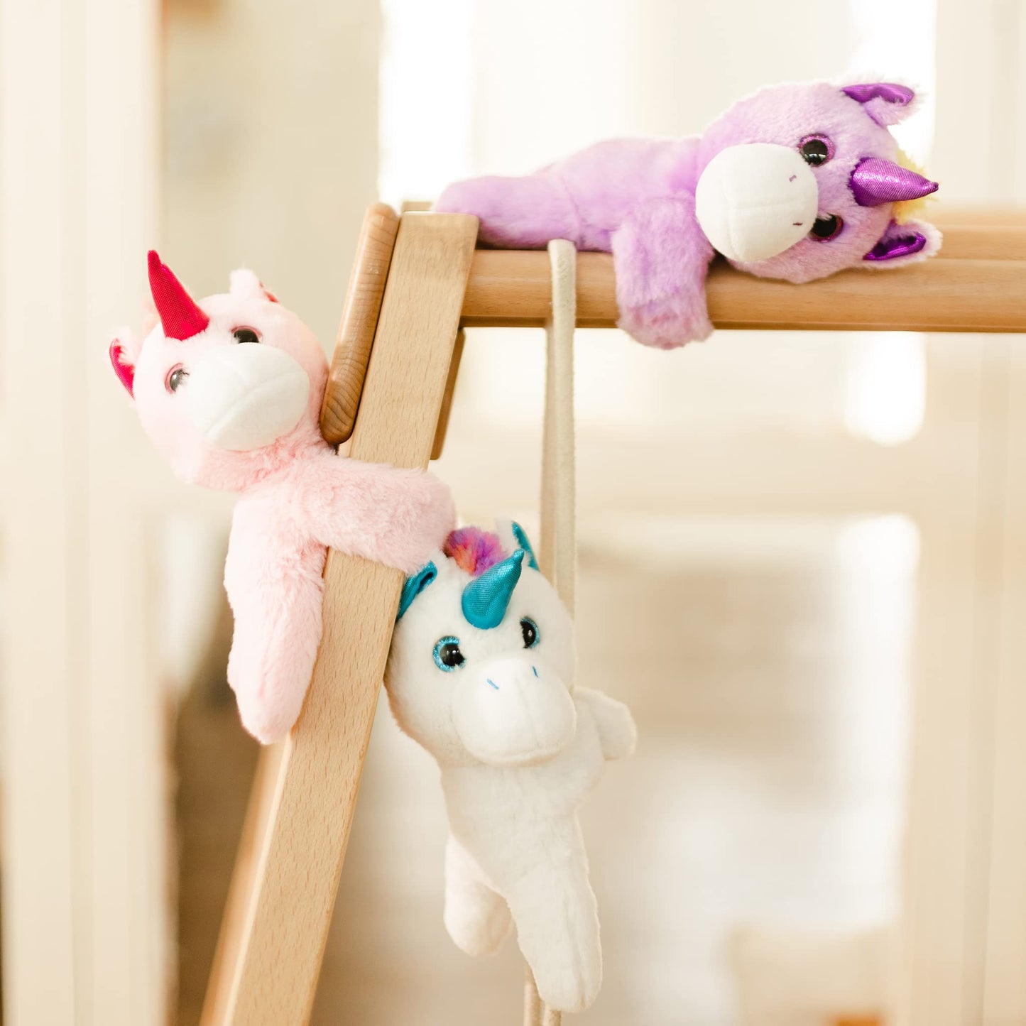 Unicorn Slap Bracelets Wrist Hugger Gift- Stuffed Animals Huggable Plush Toy For Kids And Teens, Toddler Bed And Stroller Toys,