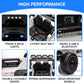 Ride On Truck Car 12V, Electric Vehicle w/Remote Control, 3 Speeds, LED Lights, Music, Spring Suspension, Ride on Car for Kids