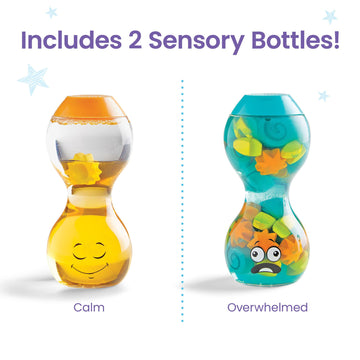 Hand2Mind Express Your Feelings Sensory Bottles- Opposite Emotions, Toddler Sensory Toys, Quiet Fidget Toys, Play Therapy Toys, Calm Down Corner Supplies, Calming Corner, Social Emotional Learning