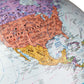 Concord Bilingual (Chinese And English), 12' Diameter Globe, Usa Cartography With Raised Mountain Relief And Hard Wood Base.. The Globe Is Fully Up To Date With Metal Semi-Meridian.