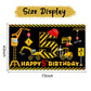 Construction 5Th Birthday Banner Decorations For Boys Kids, Dump Truck Construction Theme Five Birthday Party Supplies, Excavato
