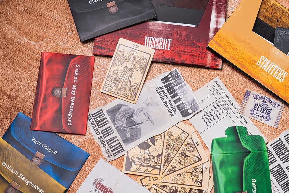 Professor PUZZLE Murder Mystery Game - Fully Scripted Saloon Theme, One Size, Yellow, Model PROMM7930, Paper Material