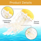 Double Bread Jellyfish Plush Toy - Cute Yellow Stuffed Animal for Room Decor, Birthday Gift, Model t-3