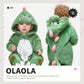 Olaola Baby Animal Costume Onesie, Unisex Toddler Dinosaur Romper, Plush Cosplay Dress Up Infant Outfits Halloween Costume