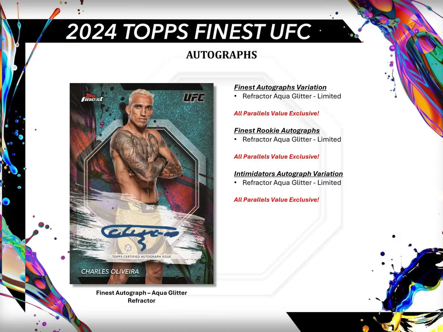 2024 Topps Finest Ufc 6-Pack Blaster Trading Card Box