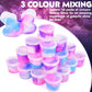 MERMAIDSLIME Unicorn Galaxy Slime Kit - 118 Pack, Non-Sticky, Stress Relief, Medium Size, Colorful (Pink, Purple, Blue, White)