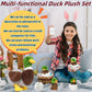 Youthfuljive 7 in 1 Mallard Duck Plush Toy Set with Mommy Duck, 4 Baby Ducklings, and Eggs - Perfect for Kids' Birthdays, Easter, and Farm Party Decor