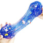 Dual Color Blue And Purple Galaxy Slime 13Oz Big Bucket,Stretchy & Non-Sticky,Idea Stocking Stuffers,Party Favors For Kids, Sens