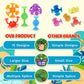 Suction Bath Toys For Kids - 24 Silicone Ocean Animals Suction Toys With Storage, Sensory Window Toys For Toddlers, Suitable For Indoor, Outdoor, And Travel Toys, Autism Toy, And Party Favors