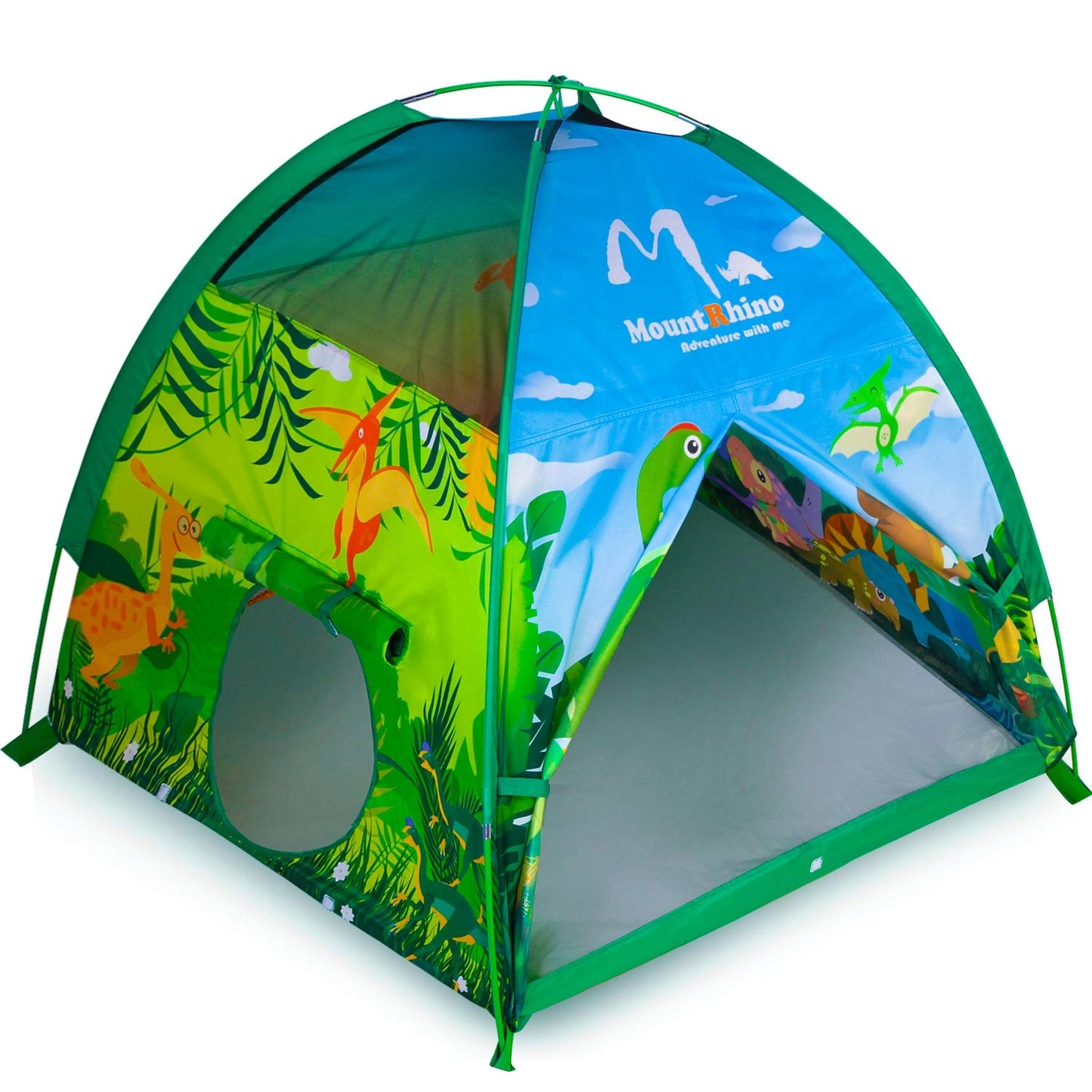 Mountrhino Kids Play Tent -48”X48”X42” Dinosaur Tent Playhouse Outdoor Indoor Tents For Kids Portable Dinosaur Toys Tents For Boys Girls Imaginative Camping Games Kid’S Gift