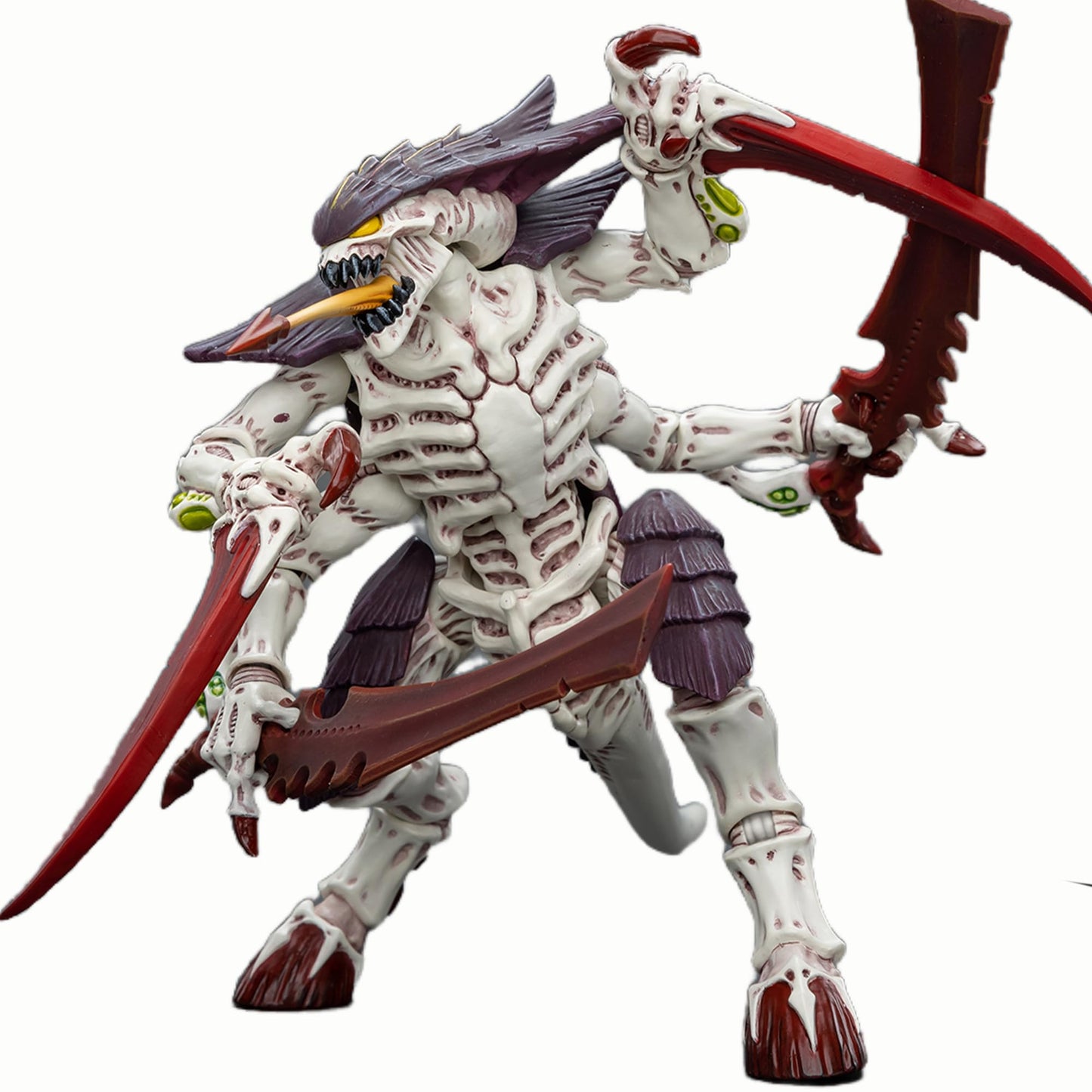 malt-inspiredISE JOYTOY 1/18 Action Figures - Warhammer 40 000 Tyranids Hive Fleet Leviathan Tyranid Warrior with Bonedecorative replica blades - 4 Classic Character Collectible Age 15 and Above