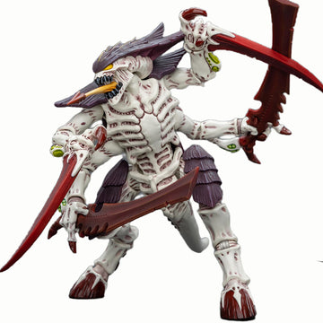 malt-inspiredISE JOYTOY 1/18 Action Figures - Warhammer 40 000 Tyranids Hive Fleet Leviathan Tyranid Warrior with Bonedecorative replica blades - 4 Classic Character Collectible Age 15 and Above