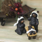 Black Bear Nativity Set 3 Pc Figurine Set