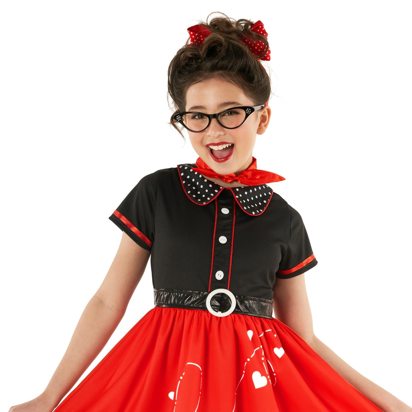 Morph Poodle Skirts For Girls Costume 50s Costume for Girls 1950s Poodle Skirt Costumes Girl XL
