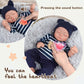 Babeside Realistic Baby Doll With Heartbeat - Kai, 17 Inch Handmade Reborn Baby Dolls Boy With Crying And Babbling Voice, Real B