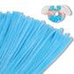 Giwrmu 100 Pieces Pipe Cleaners Chenille Stem, Light Blue Pipe Cleaners Craft, Fuzzy Sticks Craft Supplies, Colored Pipe Cleaner
