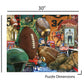 Springbok'S 1000 Piece Jigsaw Puzzle Vintage Football - Made In Usa