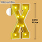 Imprsv Marquee Letters Gold 3Ft: Golden Party Decor - Light Up Letter X Large 3 Feet Tall - Party Decorations Letter For Birthda