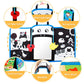 Teytoy Tummy Time Mirror Infant Toys Newborn Toys 0-3 Months Black And White High Contrast Pattern, Tummy Time Mat With Crinkle Paper, Baby Teether For 4 6 9 12 Month Crinkle Sensory Development Toys