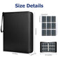 9 Pockets Trading Card Binder  900 Pockets Card Binder with Sleeves Card Organizer  Card Collection Binder with Zipper Baseball Card Binder for Sports Card and Kids Organized (Black)