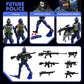 MQSTARSRISE Army Men Action Figures - Soldiers Toy Set for Boys Age 4-7  Military Playset with  - Easter Gift or Birthday Gift