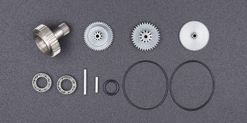 AGFRC RC Servo Gear Set with Bearing, Pins Shaft, Metal (for A73CHLW Waterproof Servo)